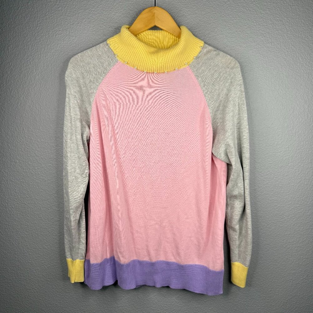 Charter Club Colorblock Turtleneck
